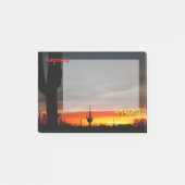 「アリゾナって凄い!」 サンセットソノランデザートサボテン ポストイット (正面)