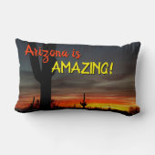 「アリゾナって凄い！」 サンセットソノランデザートサボテン ランバークッション (裏面)
