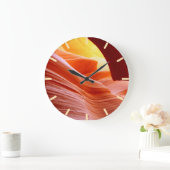 アリゾナのアンテロープ峡谷 ラージ壁時計 (ホーム)