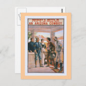 アリゾナのカウボーイのヴィンテージの劇場 ポストカード (正面/裏面)