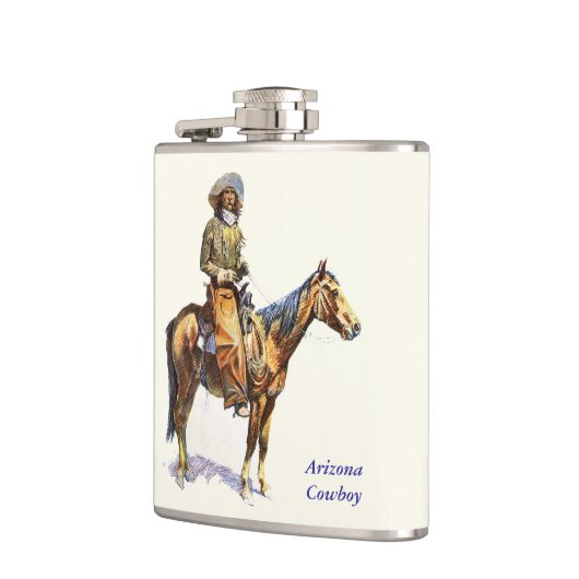 アリゾナのカウボーイのRemingtonのファインアート フラスク (左)