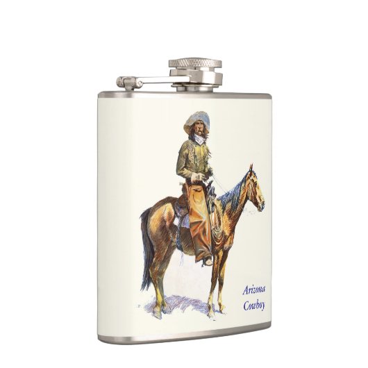 アリゾナのカウボーイのRemingtonのファインアート フラスク (右)