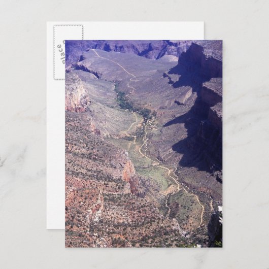 アリゾナのグランドキャニオンの空中表示 ポストカード (正面/裏面)