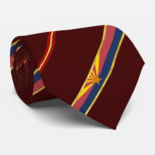 アリゾナのストライプな旗 ネクタイ (ロール)