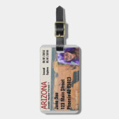 アリゾナのゾンビのハンターの割り当て ラゲッジタグ (正面縦)