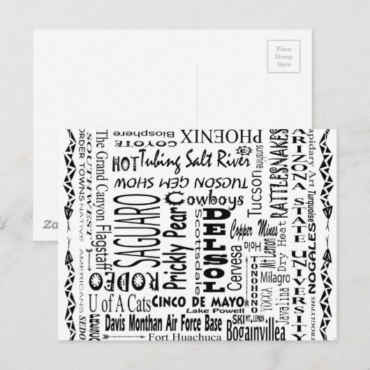 アリゾナのバズ語 ポストカード (正面/裏面)