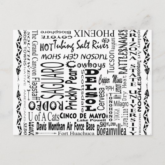 アリゾナのバズ語 ポストカード (正面)