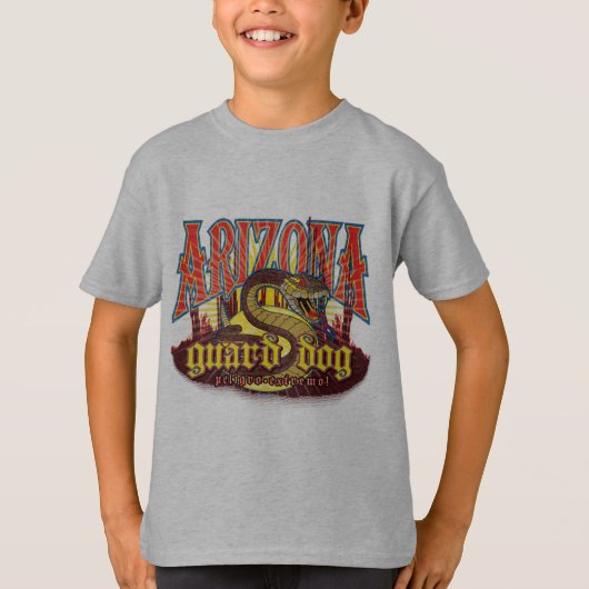 アリゾナのヘビが警戒中 Tシャツ (正面)