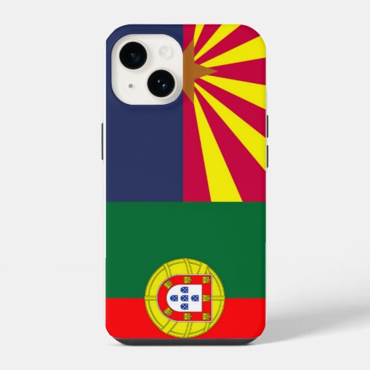 アリゾナのポルトガル iPhone 14 カスケード iPhoneケース (裏面)