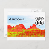 アリゾナのルート66の景色 ポストカード (正面/裏面)