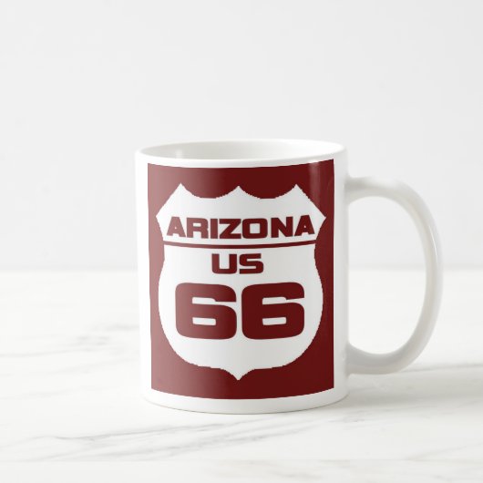アリゾナのルート66のTシャツ コーヒーマグカップ (右)