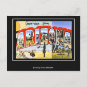 アリゾナのヴィンテージはがき ポストカード (正面)