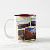 アリゾナの写真のアルバム2調子のマグ ツートーンマグカップ (左)