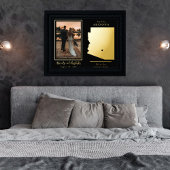 アリゾナの写真を始め結婚た旅 箔ポスター