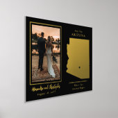 アリゾナの写真を始め結婚た旅 箔ポスター (レイダウン)