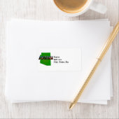 アリゾナの地図と写真文字 ラベル (インサイチュ)