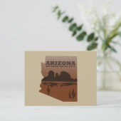 アリゾナの地図グランドキャニオン シーズンポストカード (スタンド正面)