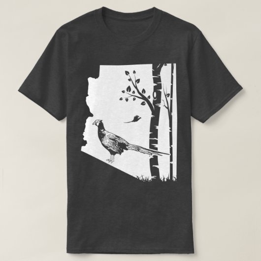アリゾナの地図ヴィンテージバードハンター Tシャツ (デザイン正面)