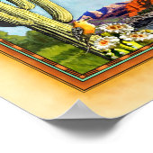 「アリゾナの地図」 「アリゾナ・アート」 ポスター (角)