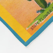 アリゾナの地図 フリースブランケット (角)