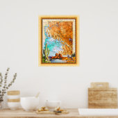 アリゾナの地図 ポスター (キッチン)