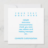 アリゾナの寒さのフェード 招待状 (裏面)