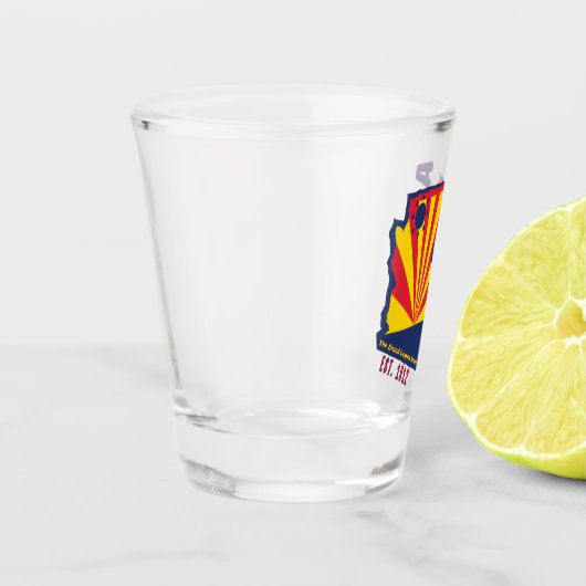 アリゾナの小グラス ショットグラス (左)