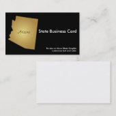 アリゾナの州の名刺の金属金ゴールド 名刺 (正面/裏面)
