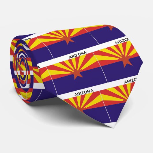アリゾナの州の旗のタイ ネクタイ (ロール)