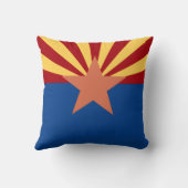 アリゾナの州の旗の枕 クッション (裏面)