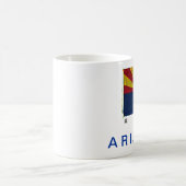 アリゾナの州の旗 コーヒーマグカップ (中央)