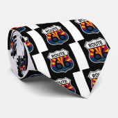 アリゾナの旗のルート66の盾 ネクタイ (ロール)