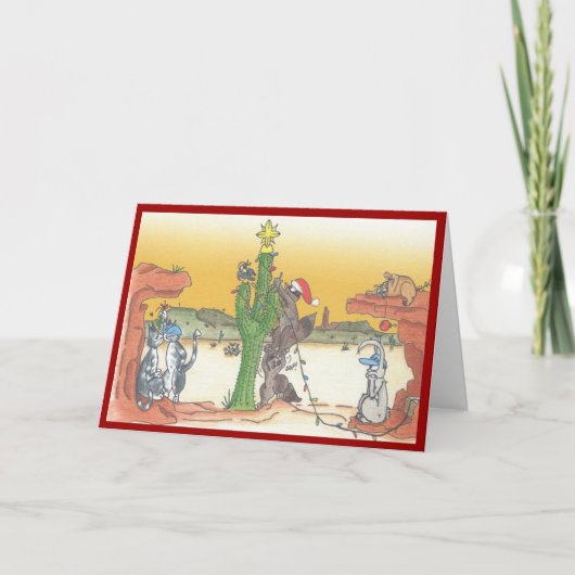 アリゾナの日没の休日 シーズンカード (正面)