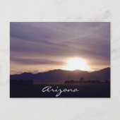 アリゾナの日没の郵便はがき ポストカード (正面)