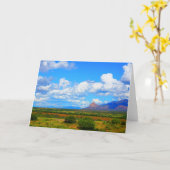 アリゾナの景色 カード (黄色い花)