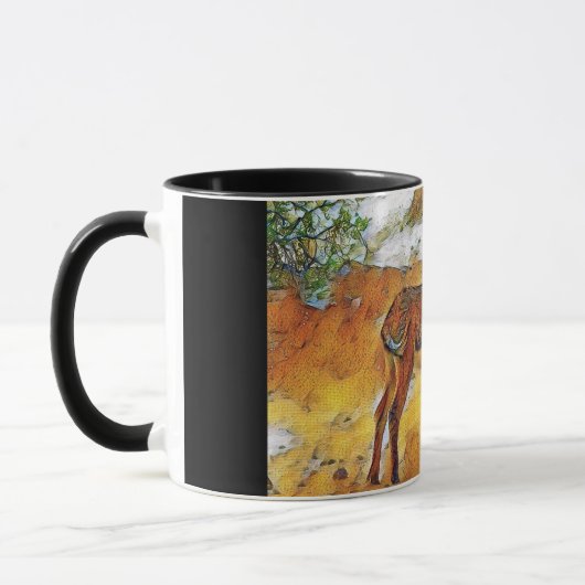 アリゾナの母Burro及び息子 マグカップ (左)