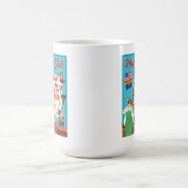 アリゾナの漫画の地図 コーヒーマグカップ (中央)