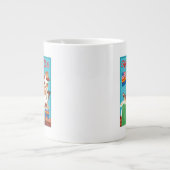 アリゾナの漫画地図 ジャンボコーヒーマグカップ (正面)