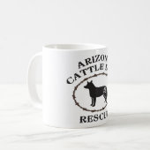 アリゾナの牛犬の救助 コーヒーマグカップ (正面左)