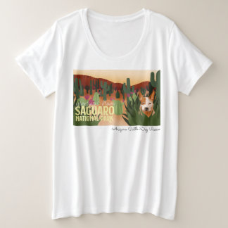 アリゾナの牛犬の救助-サワロ国立公園 プラスサイズTシャツ