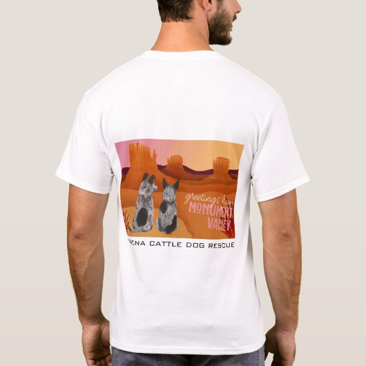 アリゾナの牛犬の救助-記念碑の谷 Tシャツ (裏面)
