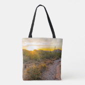 アリゾナの道をサンライズ トートバッグ (裏面)