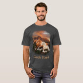 アリゾナの野生馬 Tシャツ (正面フル)