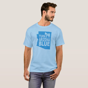 アリゾナの青いTシャツ の進歩的な州を回して下さい Tシャツ