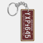 アリゾナの1980年のヴィンテージのナンバープレートKeychain キーホルダー (正面左)