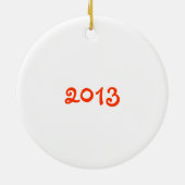 アリゾナのTumbleweedのクリスマス セラミックオーナメント (裏面)