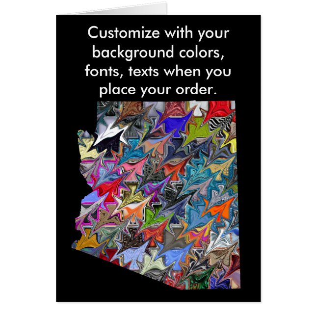 アリゾナはいかに好むか多彩なカードをカスタマイズ (正面)