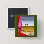 アリゾナはオバマを歓迎します 缶バッジ (正面&裏面)