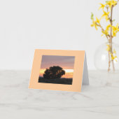 アリゾナは砂漠の日没の写真のメッセージカードを絵を描きました カード (黄色い花)
