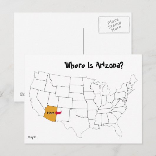 アリゾナは? ポストカード (正面/裏面)